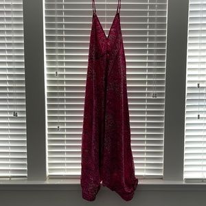 NWOT Pink Silky  One Piece